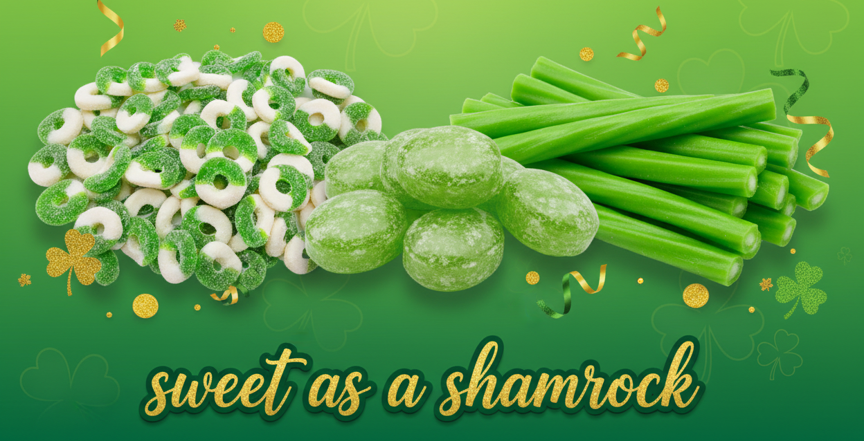 Saint Patrick's Day Green Apple Candy Slider