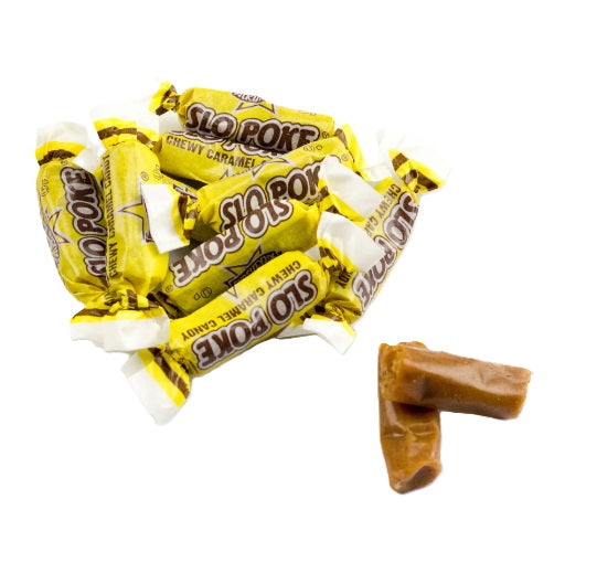 Slo Pokes Caramel Taffy Candy – Bulk 2 lb Bag