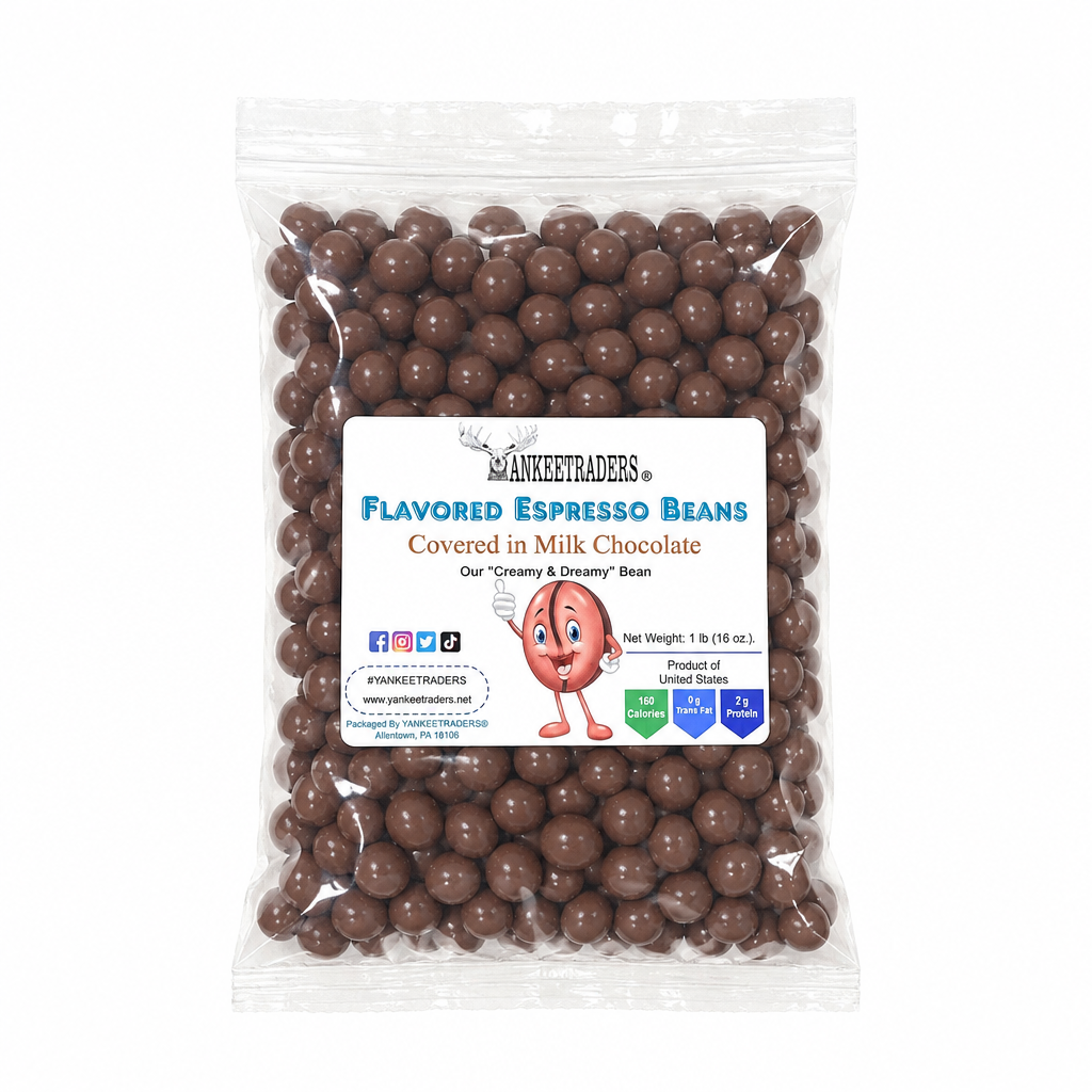 Smaller 1-pound Milk Chocolate Espresso Beans bag