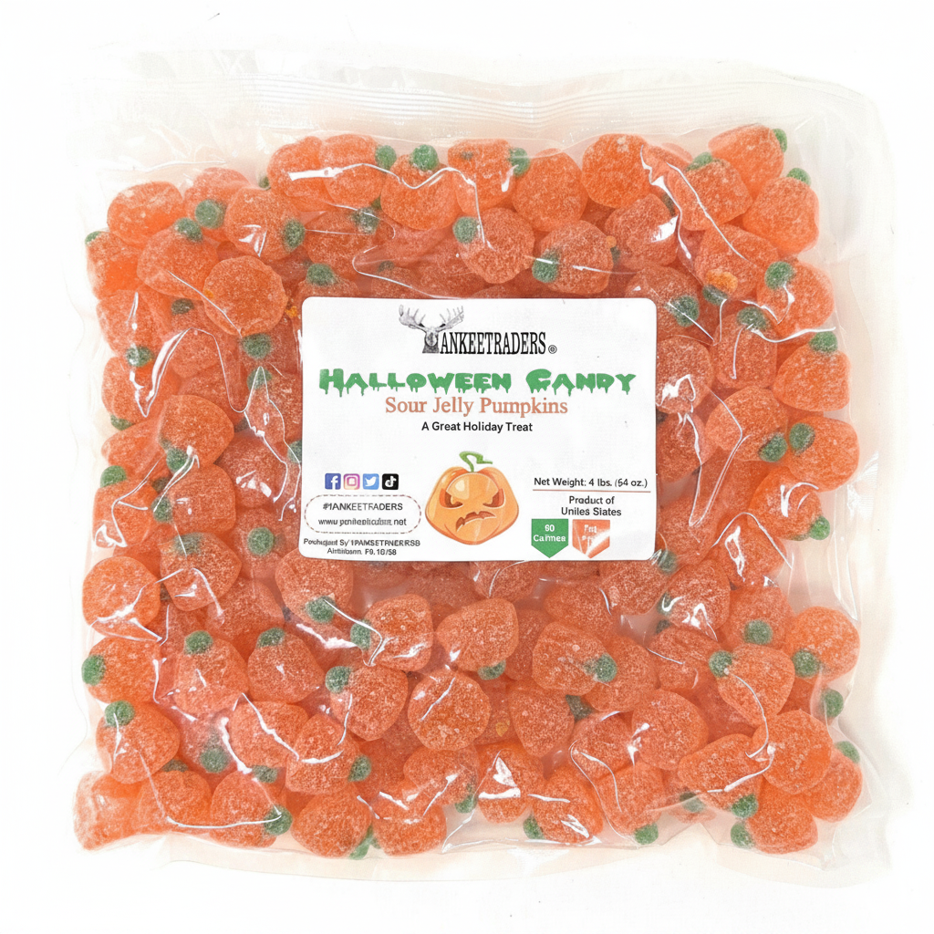 Sour Jelly Pumpkins – 4 lb Clear Bag