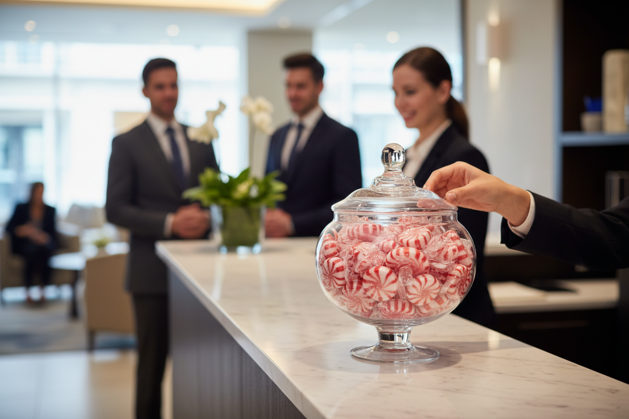 Starlight Peppermint Mints Office Reception Lifestyle