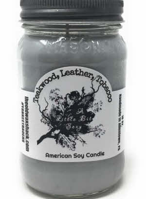 A Little Bit Sexy, (Teakwood, Leather & Tobacco) 16 Oz, Soy Candle