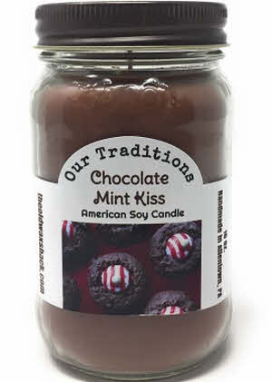 Chocolate Mint Kiss 16 oz Soy Candle
