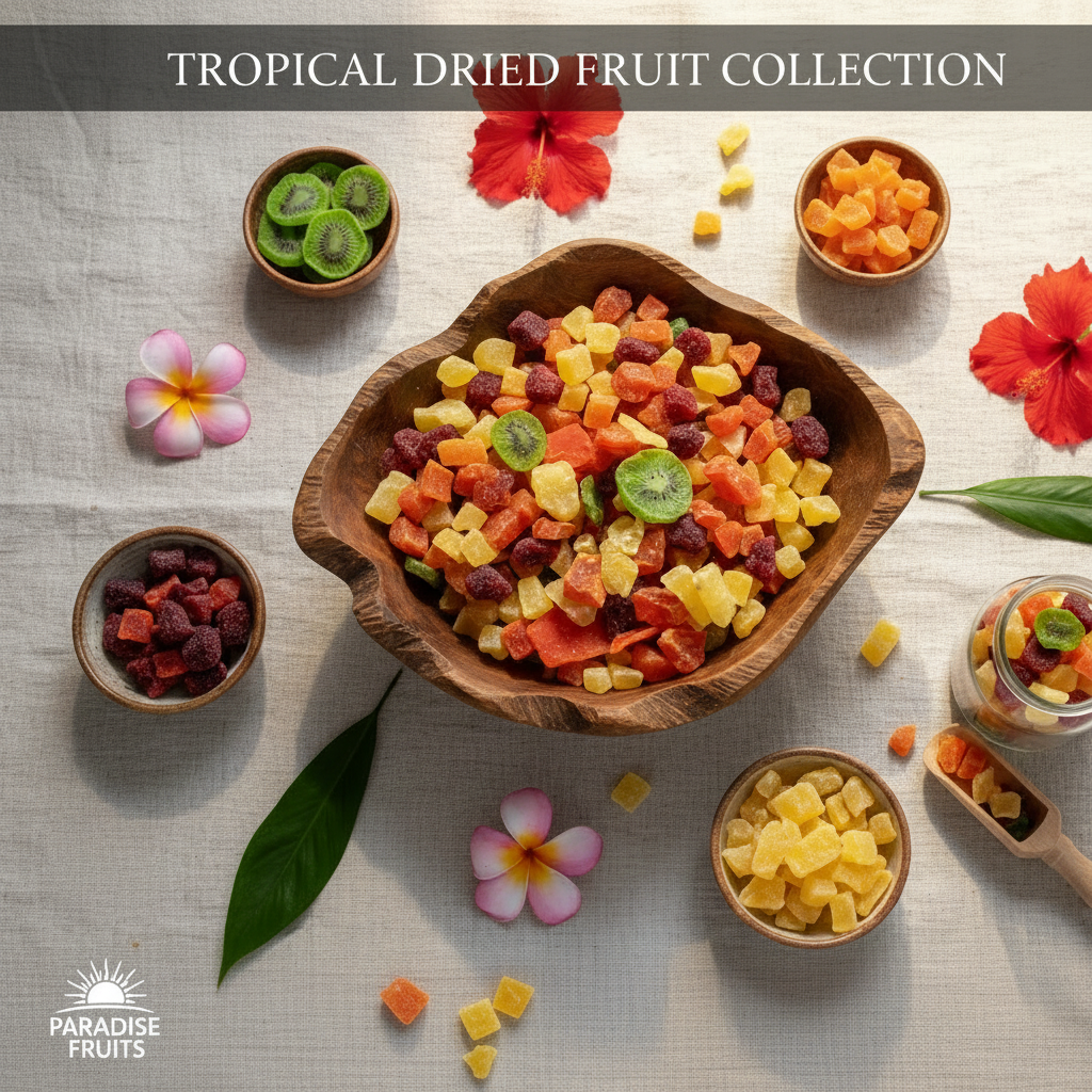 Tropical Dried Fruit Collection Square