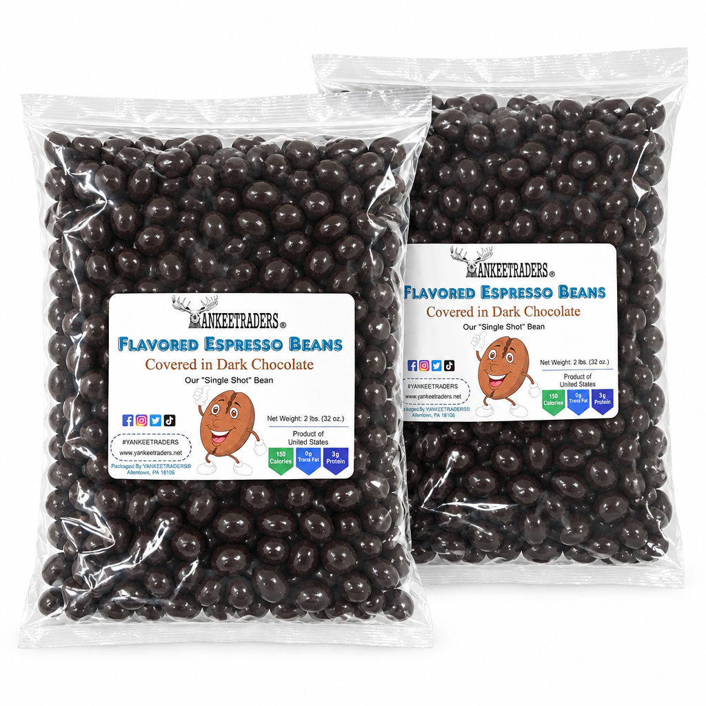 Two 2-pound dark chocolate espresso bean bags