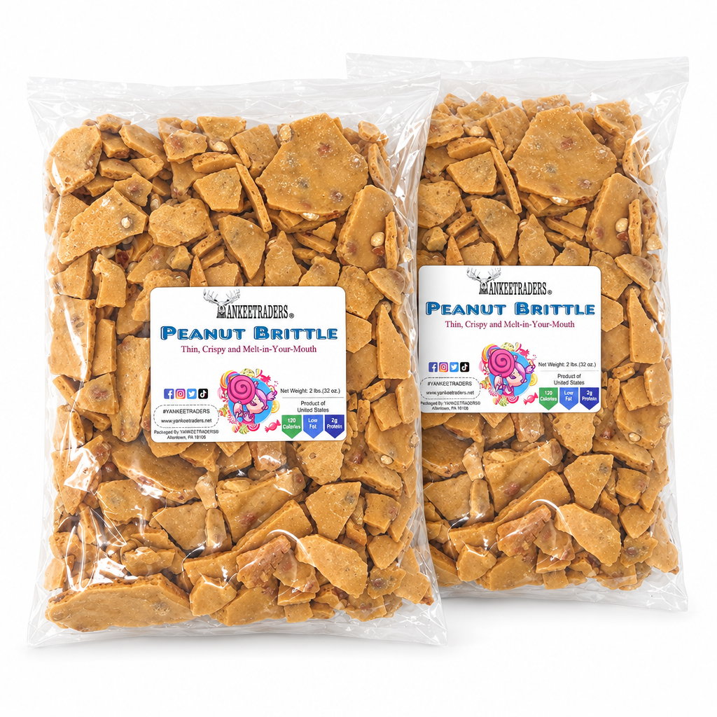 Two 2-pound Peanut Brittle bags