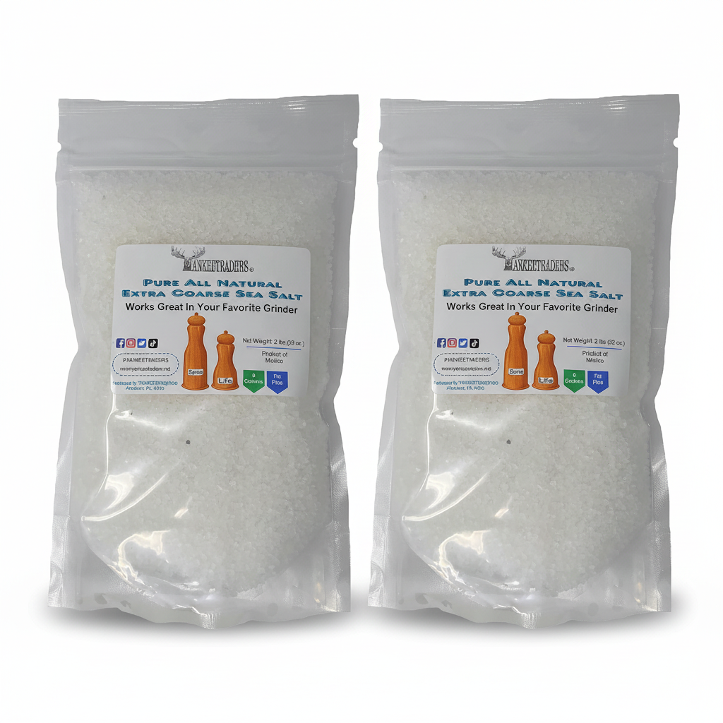 Two YANKEETRADERS Sea Salt Bags