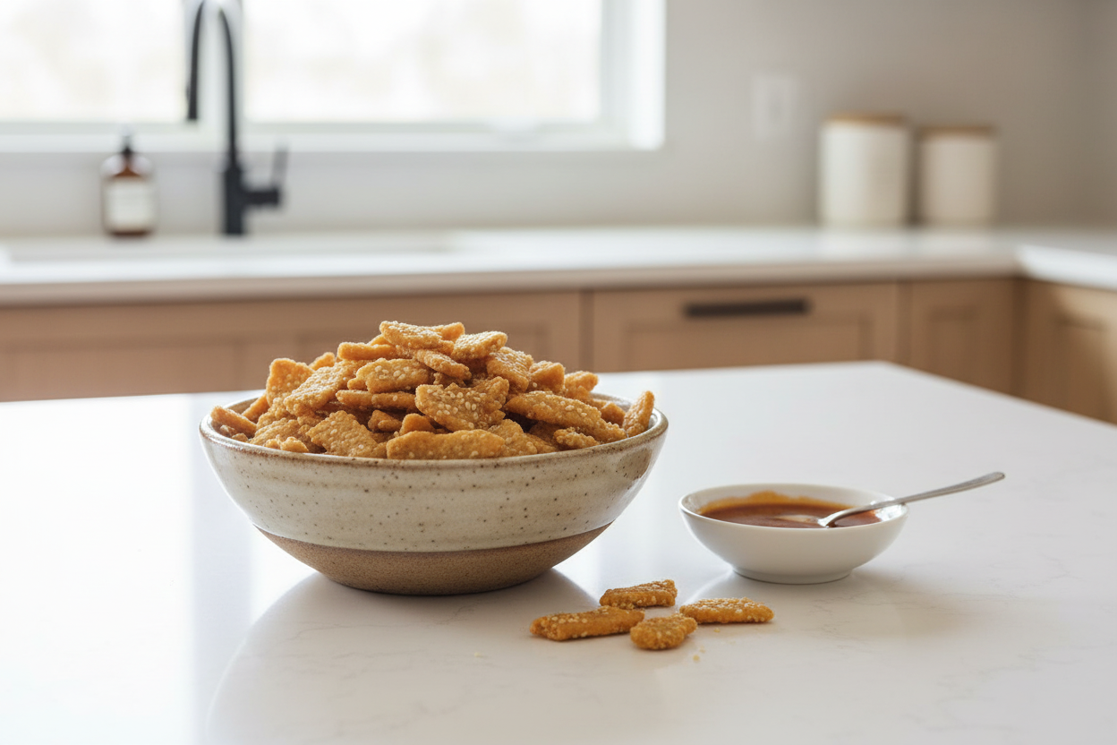 Wide Sesame Sticks Kitchen Counter Bowl