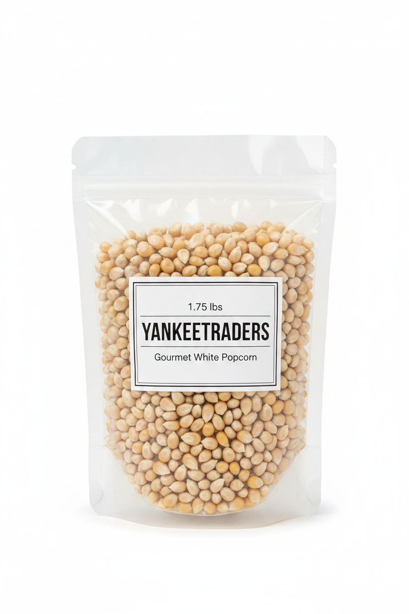 YANKEETRADERS Gourmet White Popcorn 1.75 lbs
